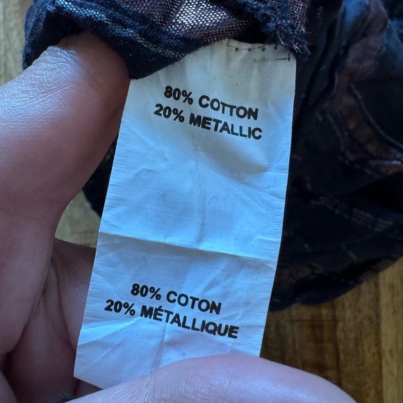 Ramy Brook Olivia Metallic Stripe Strapless tube top cotton beach Cover Up NWT - Picture 9 of 10